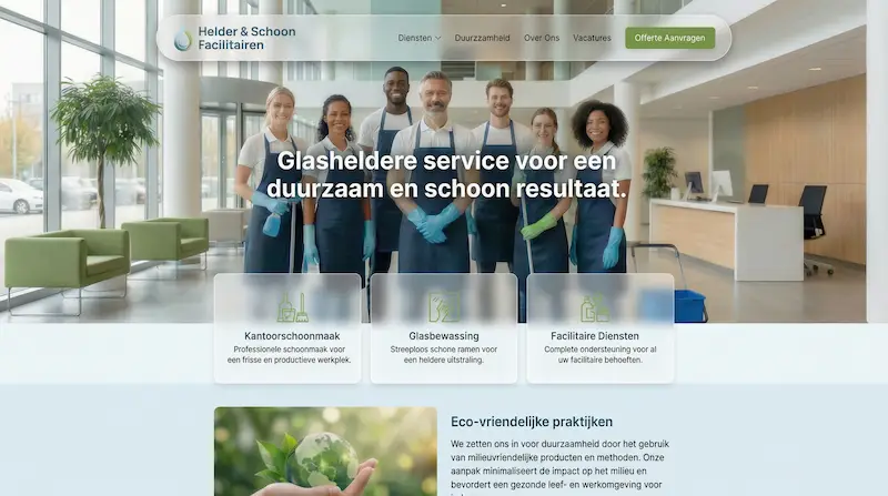 Aannemer website voorbeeld