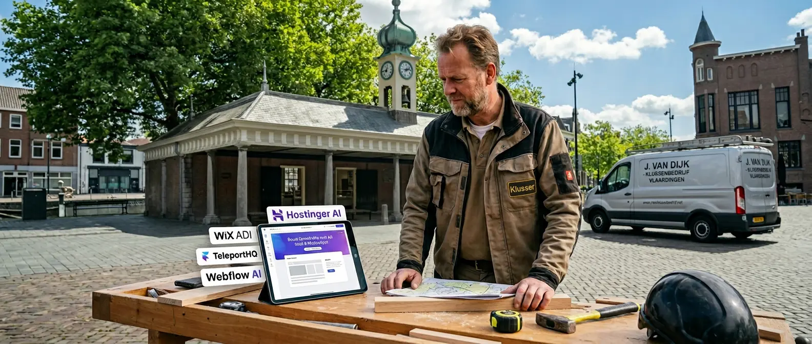 vakman in Vlaardingen bouwt een website